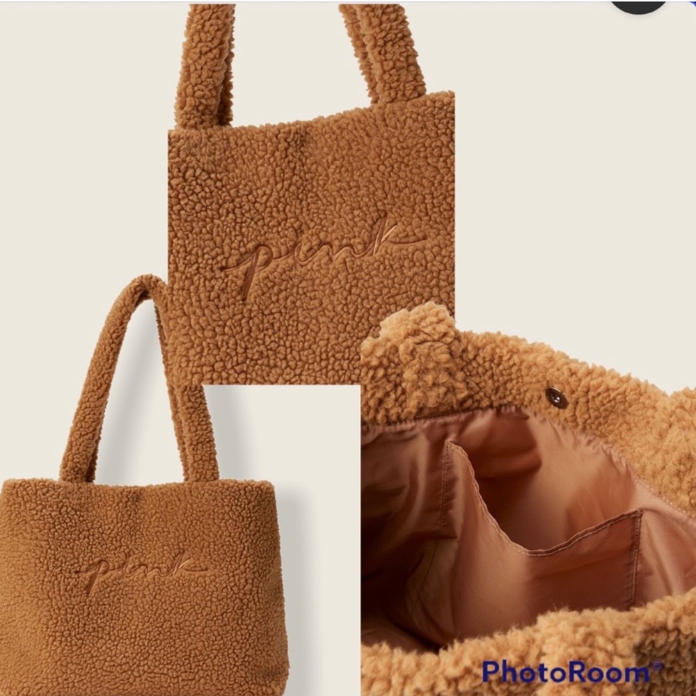 Fleece victoria's Secret Pink tote
